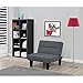 Kebo Lounge Chair Chaise Multiple Positions for Sitting, Sleeping or Even as a Coffee Table Brown, Gray or Blue for Living Room, Family Room, Basement, Dorm, Office, Den or Bedroom (Gray)