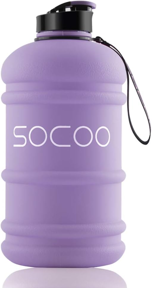 SOCOO 1.3L-2.2L(45oz-77oz) BPA free Sport Drink Water Bottles for Kids, Students, School, Gym, fitness and outdoors activities leak proof Water jug Plastic Water Bottle hydrated Flask-Travel Mug