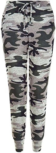 Unogal ClothingWomens Ladies Camouflage Army Loungewear Set Sweatshirt Joggers Tracksuit Pants (M/L 12-14, Camouflage Bottoms Only)