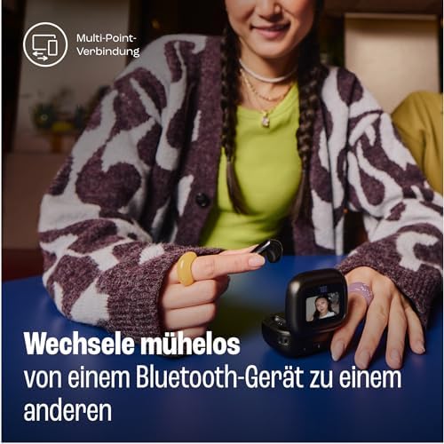 Live Flex 3, Wireless Earbud-Kopfhörer mit Bluetooth, 50 Stunden Akkulaufzeit, True Adaptive Noise Cancelling und hochauflösendem JBL Signature Sound, IP54 wasserfest, mit Ohrstöpseln, Blau