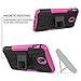 MAMA MOUTH Galaxy J7 Pro J730G Case, Shockproof Heavy Duty Combo Hybrid Rugged Dual Layer Grip Cover with Kickstand for Samsung Galaxy J7 Pro J730G 2017(with 4 in 1 Packaged),Pink