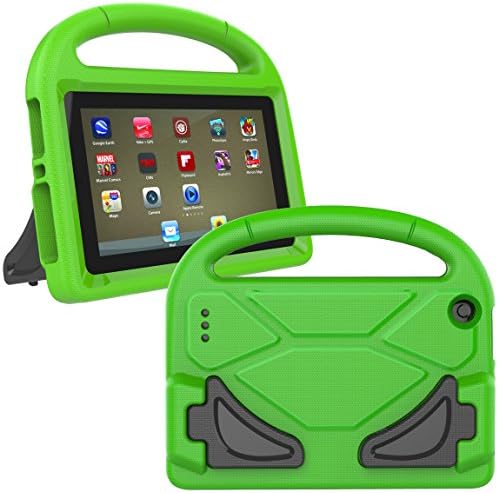 Kindle Fire 7 Case 2015 - Koantree Light Weight Shock Proof Kids Friendly Cover for Amazon Fire Tablet ( 7 inch Display,5th Generation,2015 Release Only ) (Green)
