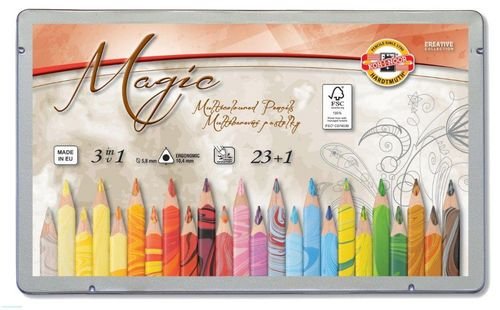 Michel Papers Magic Jumbo Triangular Pencil Multicolor