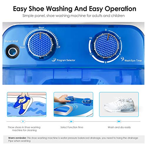 Kacsoo Shoes Washing Machine, Portable Shoes Washer With Detachable