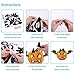 Halloween Pumpkin Decorating Kits,12 Sheets,66 Pcs,Makes 24 Pumpkins(12 Designs)- Halloween Party Supplies Trick or Treat Party Favors