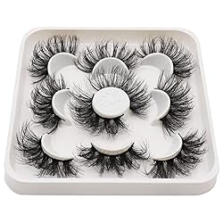 Veleasha Lashes D Curl False Eyelashes, 3D Faux