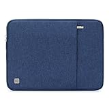 NIDOO 15.6 Inch Laptop Sleeve Case Water-Resistant Protective Cover Portable Notebook Carrying Bag Pouch for 15.6" ThinkPad P1 / 15.6" HP EliteBook 755 G5 / 15.6" Acer Chromebook Spin 15, Blue