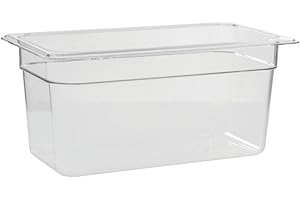 Cambro 6 Inch Deep Food Pan (6 Pack) - Food Storage Container for Commercial Kitchen Food Prep - 36CW135 - (Clear)