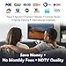 Outdoor TV Antenna for Multiple TVs, ANTOP UFO Amplified Rooftop/Attic/RV/Marine HDTV Antenna 65 Miles Omni Directional Extremely High Reception with 33ft Coaxial Cable and Signal Splitter for 2 TVs
