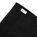 COTTON CRAFT Bath Mats - 2 Pack 100% Cotton 21x34 Inches - Ultra Absorbent - Plush 1000 GSM - Banded Border Luxury Towel Rug - Step Out Tub Shower Floor Mat -Not a Bathroom Rug - Black