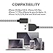 Sharllen Cord 5Pack[3/3/6/6/10FT] Nylon Braided Cell-Phone Charging Cable USB Fast Charging & Syncing Long Cord,iPhone Charger Compatible iPhone XS/Max/XR/X/8/8P/7/7P/6/iPad/iPod Black&White