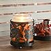 Hosley's Black Maple Leaf Jar Candle Holder. Ideal Gift for Wedding, Spa, Aromatherapy, Parties P2