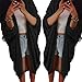 Cardigan Jacket,Morecome Womens Lady Casual Knit Sleeve Sweater Coat (XL, Black)
