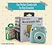 Accessories Kit for Fujifilm Instax Film Mini 8 or 9 Cameras | Fun & Colorful Photo Accessory Set with Scrapbook, Photo Album, Mini Stickers, Mini Film Clips & Vintage Frames | Artistic Hanging Frames