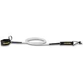 Dakine Peahi 9' x 7/16" Surf Leash w/Clip - Clear | Built for serious water: 7/16in cord with quick-release clip delivers maximum strength when the waves get heavy.
