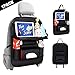 Jiadi Si Car Seat Organizer, Backseat Car Organizer, Protector Kick Mats for Kids, Table Tray, Foldable Dining Table with iPad and Tablet Holder, Travel Accessories Organizer (1 Pack)