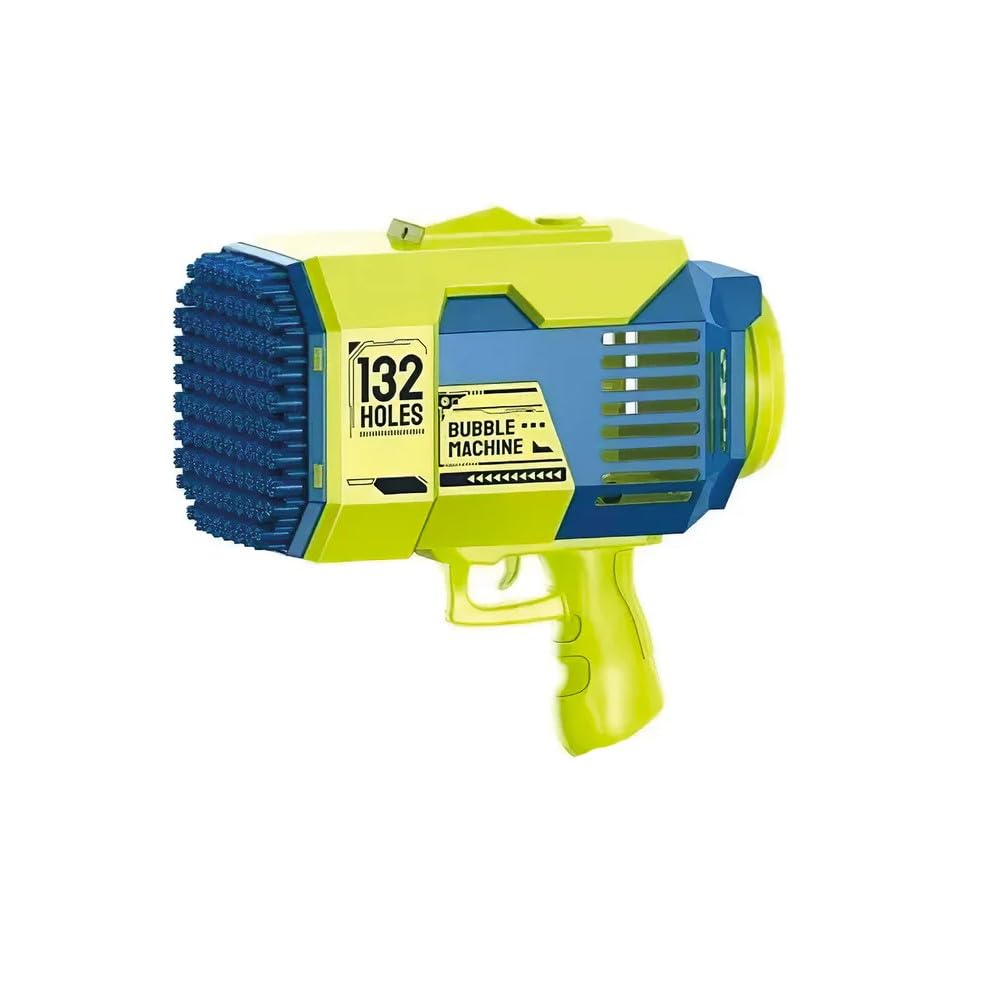 Bazooka Bubble® Vert | Soap Bubble Machine | Automatic Rocket Toy with 69 Holes | Outdoor Game for Kids and Adults | 100% Fun Water Game | Summer | OriginalCup®