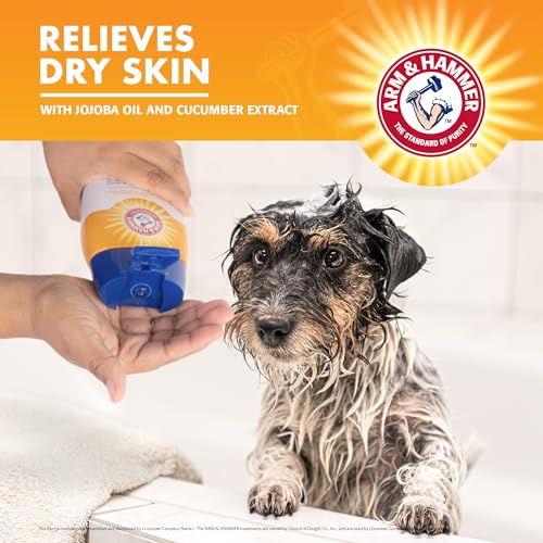 ARM & HAMMER FOR PETS BRIGHTENING DOG SHAMPOO, 20OZ SWEET PINEAPPLE SCENT | PROFESSIONAL QUALITY DOG WHITENING SHAMPOO, FREE OF SODIUM LAURYL SULFATE & PARABENS | ARM & HAMMER DOG SHAMPOOS