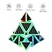 Twister.CK Pyramid Speed Cube Magic Cube Brain Teasers Puzzles with Carbon Fiber Sticker