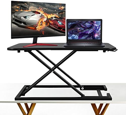 Standing Desk - Height Adjustable Desk Converter – Instantly Convert any desk to a Sit Stand Up desk