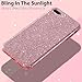 MILPROX Glitter Case Compatible for iPhone 8 Plus/7 Plus, Shiny Sparkle Bling, 3 Layer Hybrid Protective Soft Phone Case Compatible for iPhone 7 Plus/8 Plus