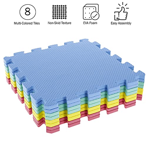 Foam Floor Mats Interlocking EVA Foam Padding for Home Gym Non