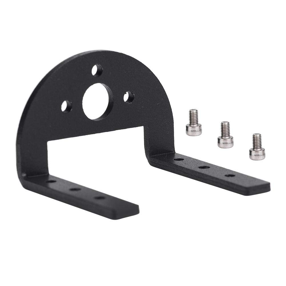 needlid Metal U Shaped RC Motor Mount with 16mm Mounting Hole, Motor Mount, RC Car Motor Mount, Black for RC Boat RC Cars RC Toy Accessories