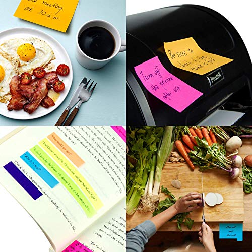 Large and Small Sticky Notes Set & 24 Fineliner Color Pens Set- 60 Ruled Lined Notes (4x6),48 Dotted Notes (3x4),48 Blank Notes(4x3),48 Orange（2x2） and Pink（1.5x2）,150 Inde x Tabs - 426 pcs in Total - Thumbnail 3