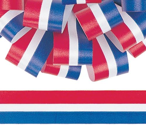 Burton & Burton Berwick #9 Patriotic Stripe Flora-Satin Ribbon 1.5" X 50 Yd