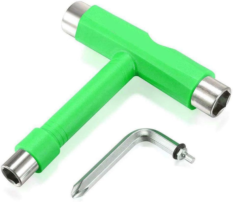Forart All-in-One Skate Tools Multi-Function Portable Skate Tool Screwdriver Socket Multi-Functional Skateboard Adjusting T-Tool