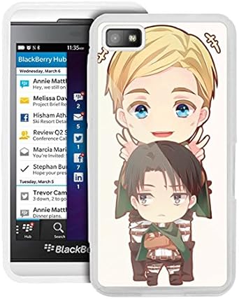 Amazon Com Attack On Titan Manga Anime Comic Blackberry Z10 Bb10 Tpu Case Cover 4 White