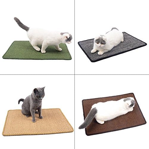 Cat Scratch Board Chair Table Protector Paws Grinder Cat Sisal Mat Scratch Play Pad (Random Delivery in Color) for Dogs and Other Pets Play Training with Different Size (30 x 40cm/11.81 x 15.75in)
