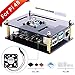 GeeekPi Acrylic Case for Raspberry Pi 4 Model B & Raspberry Pi 3 Model B+, Raspberry Pi Case with Cooling Fan and 7PCS Heatsinks for Raspberry Pi 3/2 Model B/B+ (Brown)