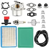 Harbot Carburetor Tune-up kit with Air Fuel Filter Line Shutoff Valve for Briggs& Stratton 794304 796707 799866 790845 799871 Craftsman Toro
