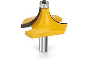 Yueqing Zhongji 1" Radius Roundover Router Bit roundover Router bits 1/2 Shank Edge Forming Roundover Bit Bead Rounding Over Edging Bit 1 inch roundover bit Carbide Corner Rounding Over Bit