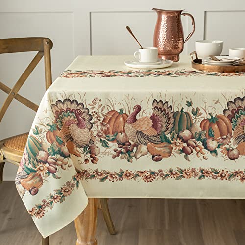 Benson Mills Thanksgiving Textured Printed Fabric