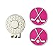 GOLTERS Assorted Color Golf Club Ball Marker and Magnetic Golf Hat Clip (Pink)