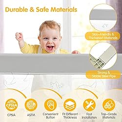 BABY JOY Bed Rails for Toddlers, 70'' Extra