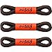 Miscly 3 Pairs Round Boot Laces Heavy Duty and Durable Shoelaces for Boots, Work Boots & Hiking Shoes (63″, Black - Brown Combo)