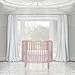 Dream On Me Sophia Posh Circular Crib, Blush Pink