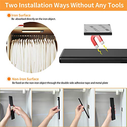 ZISUYU Rechargeable Battery 40 LED Closet Light Motion Sensor Light