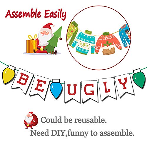 image for Funnlot Ugly Christmas Sweater Party Decorations Ugly Sweater Party Ba