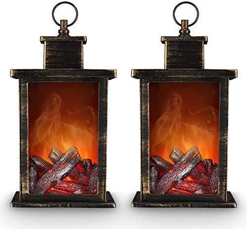 Amazon Com Zkee 11 Golden Brushed Plastic Decorative Fireplace