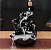 2500 Silk Art Ceramic Glaze Incense Smoke Cone Burner Backflow Censer Tower Holder Porcelain Decoration Charcoal Ash Catcher Tray Bowl for Yoga Bedroom DLXL-XSCL