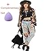 Orangesky Women Floral Print Chiffon Kimono Cardigan Jacket Outwear Blouse