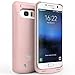 SAVFY Galaxy S7 Battery Case, 4200 mAh Portable External Backup Battery Charger Cover Case Pack for Samsung Galaxy S7 Rechargeable Power Bank Case (Rose Gold)