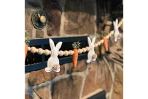 Easter Tiered Tray Decor Easter Bunny Carrot Garland Banner Decoration Bunny Rabbit Carrot Spring Garland Decor Home Fireplac