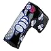 Sword &Shield sports Thumb PU Golf Putter Headcover for Blade Style Golf Club Head Cover with Magnetic Headcovers (Black)