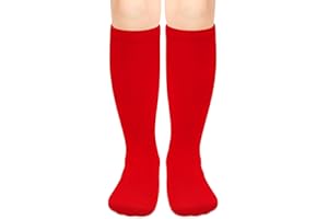 Olreco 1 Pack Toddler Kids Youth Soccer Socks Girls Boys Baseball Socks Youth Knee High Softball Football Accessories Cotton