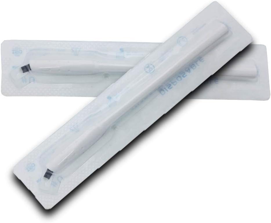 Microblading Disposable Pen Microblading Supplies Blades Permanent Makeup Eyebrow Tattoo Needles 18 U Shape (10 pieces/pack)